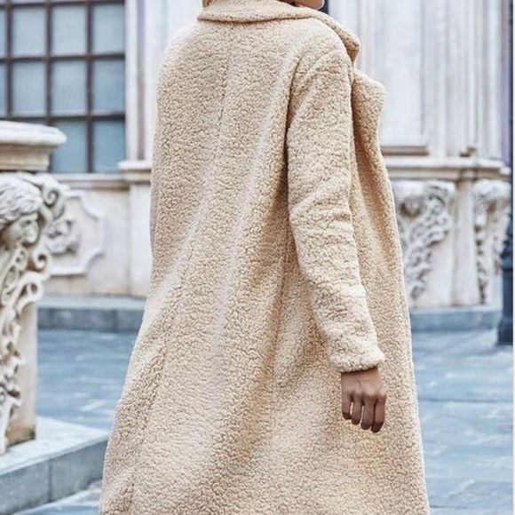 Long Teddy Duster Coat - Picture 3 of 8